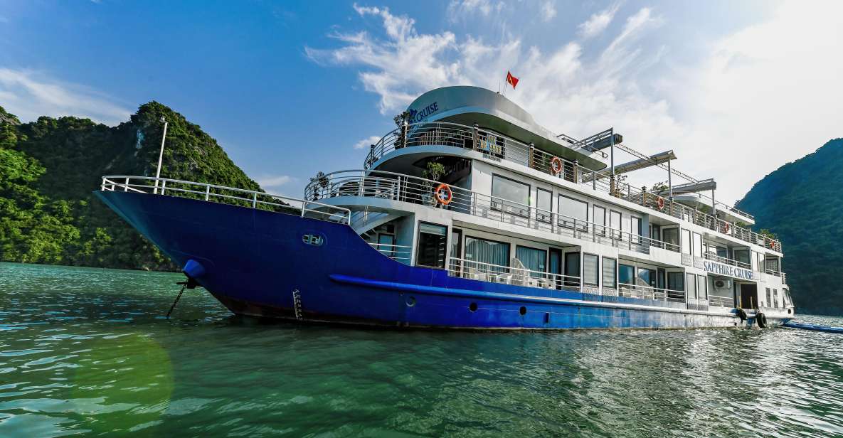 From Ninh Binh: SAPPHIRE 5Star Cruise Lan Ha Bay 2-Days Trip