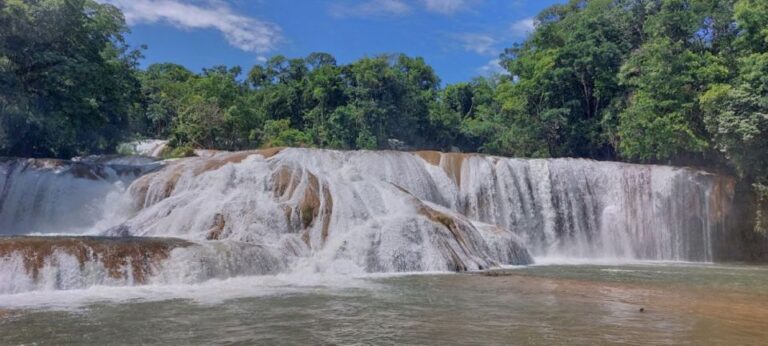 From Palenque: Misol-Ha and Agua Azul Waterfalls Tour