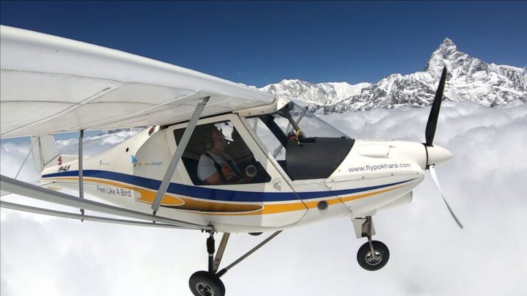 From Pokhara: 60 M. Ultralight Flight (Manaslu-Dhaulagiri)