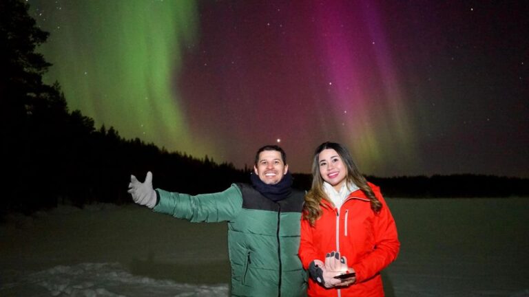 From Rovaniemi: Northern Lights Van Tour With Photos