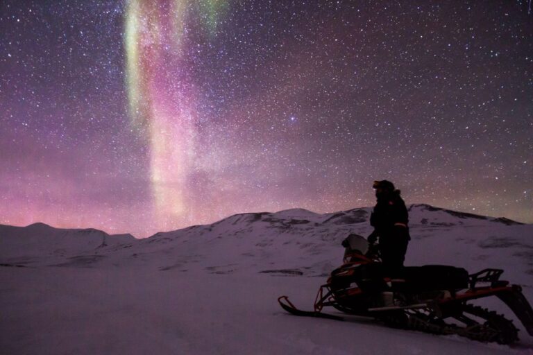 From Rovaniemi: Searching Aurora With Snowmobile