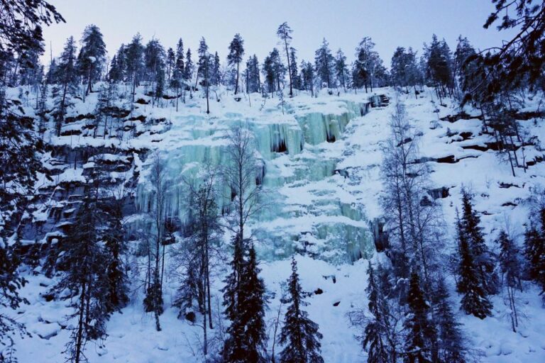 From Rovaniemi:Korouoma Canyon and Frozen Waterfalls Tour