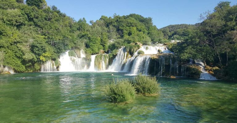 From Split & Trogir:Krka Waterfalls, PrimošTen Swimming Time