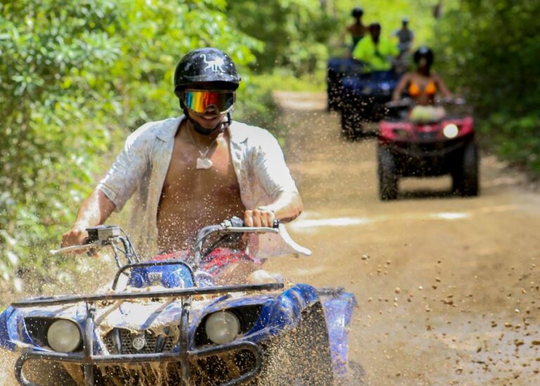 From Tulum: ATV Ride With Monkey Sanctuary and Cenote Trip