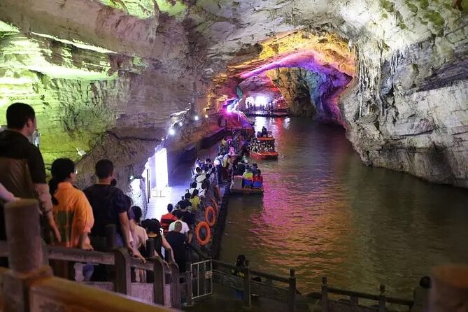 1 full day tour to glass bridge and yellow dragon cave Full Day Tour to Glass Bridge and Yellow Dragon Cave