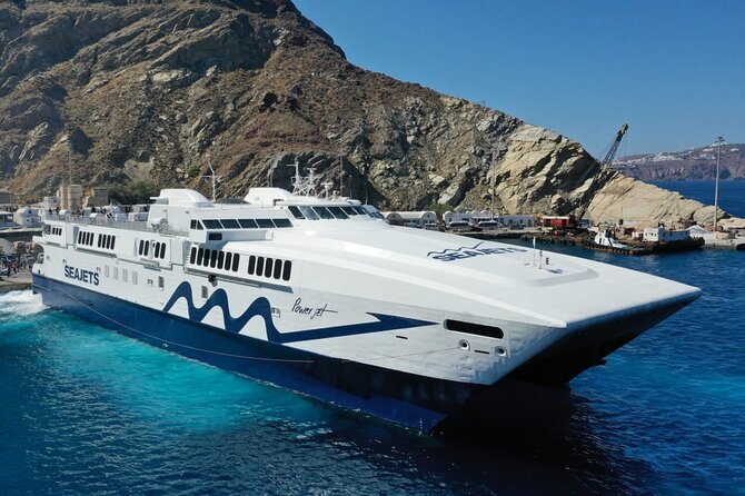 Full-Day Trip to Santorini Island by Boat From Ag.Nikolaos Elounda With Transfer