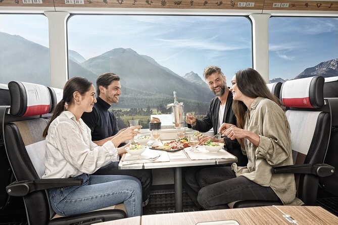 Glacier Express Panoramic Train Round Trip in One Day Private Tour From Luzern - Lunch Experience