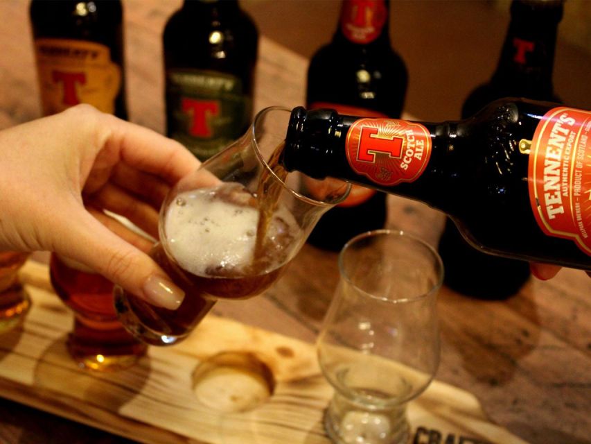 1 glasgow beer flight with a haggis taster in a glasgow pub Glasgow: Beer Flight With a Haggis Taster in a Glasgow Pub