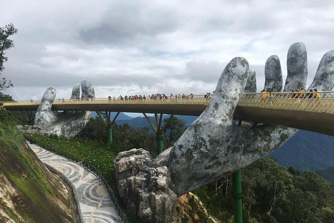 Golden Bridge-Monkey Mountain-Dragon Bridge -Marble Mountain Fullday Privatetour