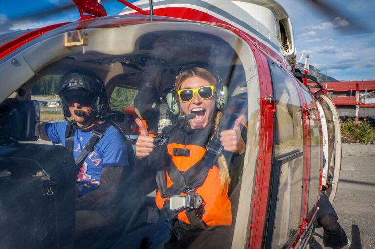 Golden: Kicking Horse River Half-Day Heli Whitewater Rafting