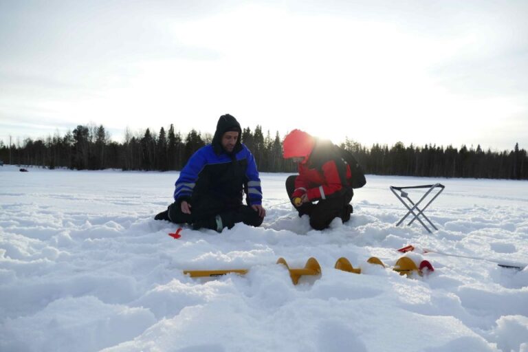 Great Ice Fishing Experience in Lapland