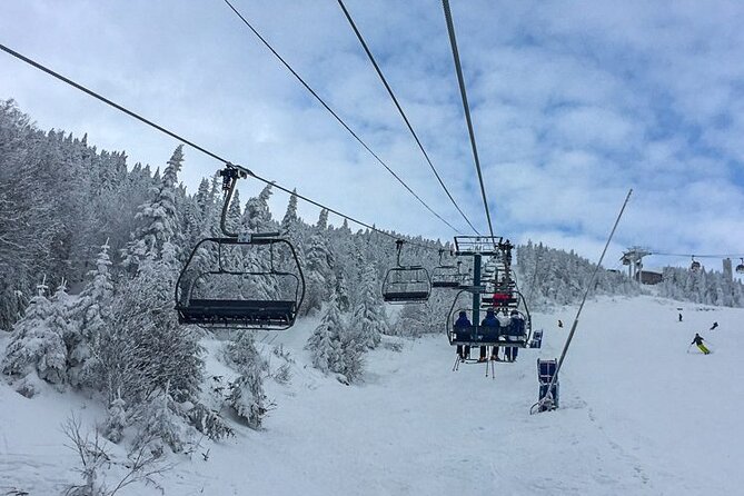 Guided Skiing or Snowboarding in Quebec Enchanted Forests