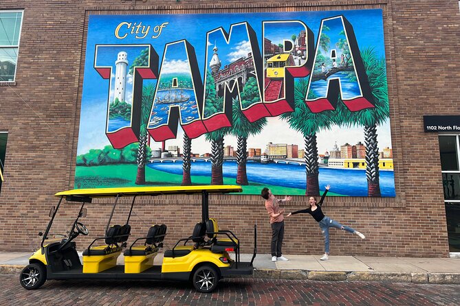 Guided Tampa Sightseeing Tour in  Street Legal Golf Cart