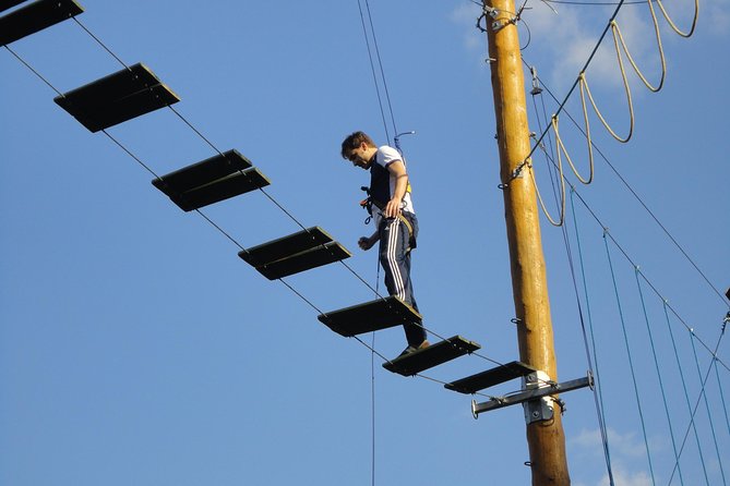 1 half day low ropes and high rope challenge course in prague Half-Day Low-Ropes and High-Rope Challenge Course in Prague