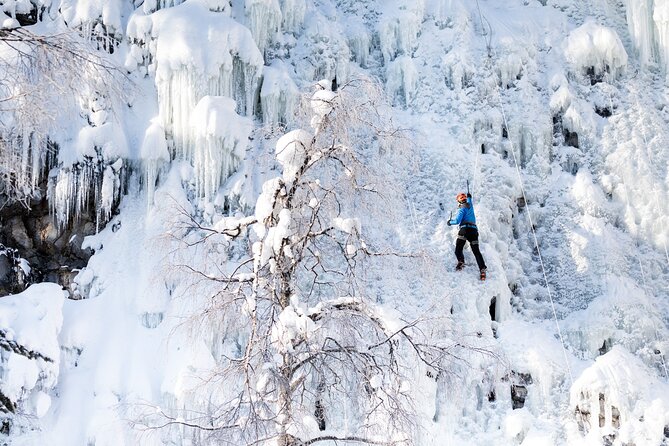 1 half day premium ice climbing in pyha lapland Half-Day Premium Ice Climbing in Pyhä Lapland