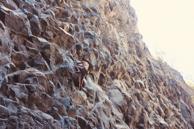 1 half day private rock climbing in canton banos Half-Day Private Rock Climbing in Canton Baños