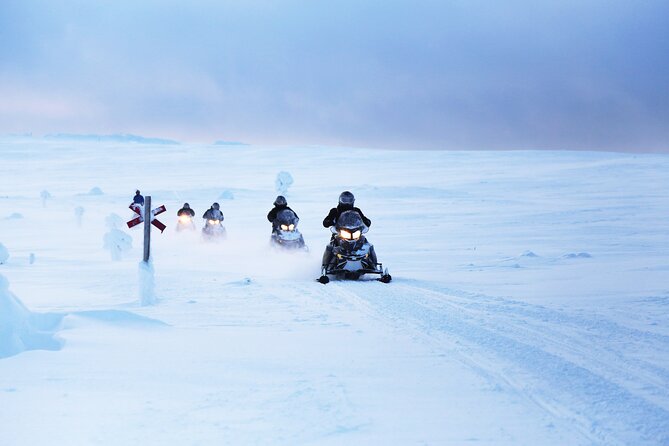 1 half day snowmobile tour in lapland Half-Day Snowmobile Tour in Lapland