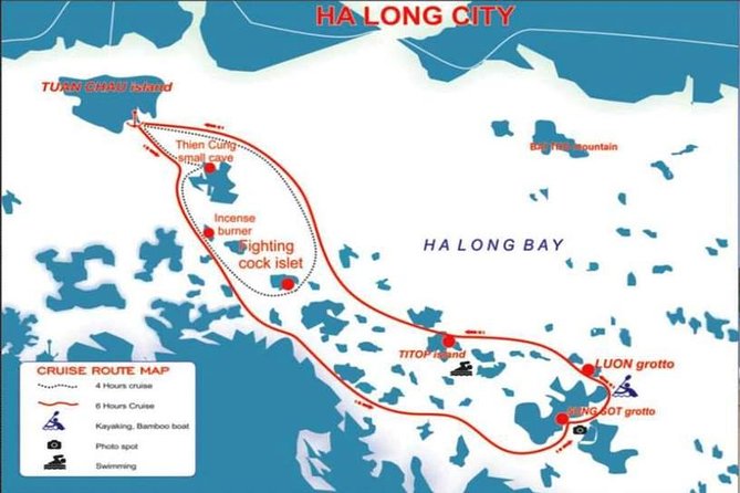 Halong Bay Tour 1 Day (6-Hours Cruise) Luxury Limousine Transport