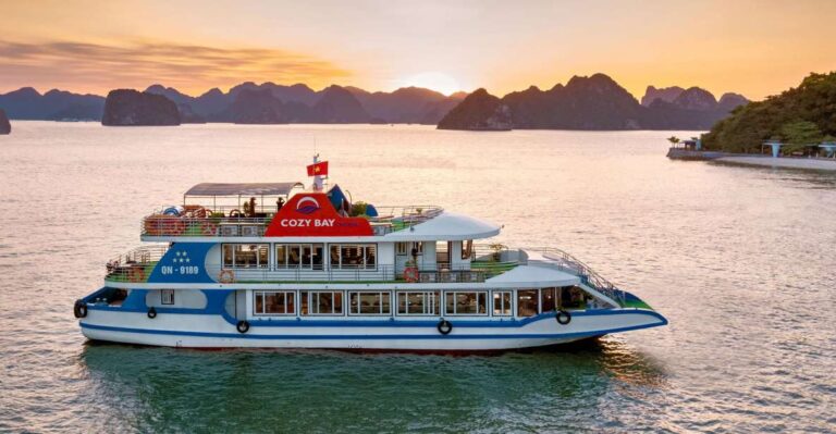 Hanoi: Cozy 5-Star Full Day Halong Cruise With Buffet & Limo