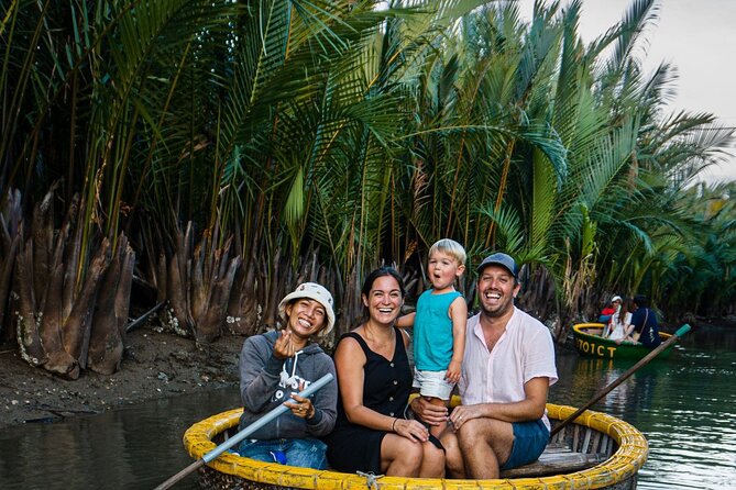 1 hoi an basket boat tour basket boat visit water coconut forest fishing crab Hoi an Basket Boat Tour ( Basket Boat, Visit Water Coconut Forest, Fishing Crab)