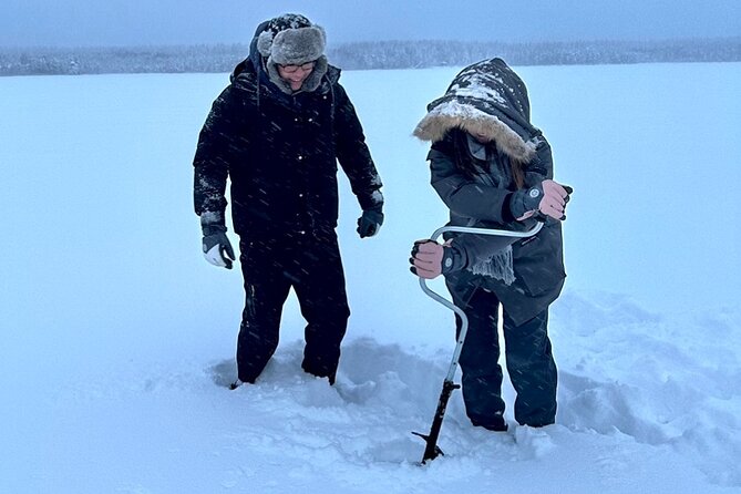 1 ice fishing with snowmobiles Ice Fishing With Snowmobiles