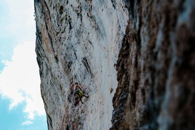 1 intermediate advanced half day private rock climbing trip at railay beach Intermediate-Advanced Half Day Private Rock Climbing Trip at Railay Beach