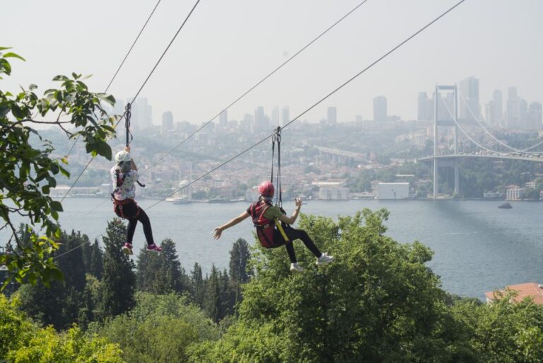 Istanbul: Zipline Adventure With Bosphorus View