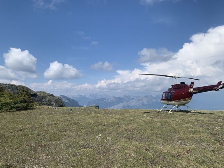 Jasper: Helicopter Tour With Mountain Top Landing and Hike