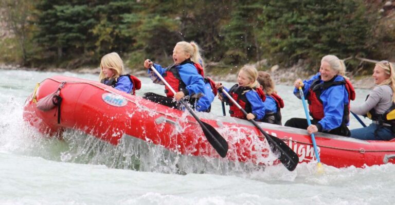 Jasper National Park Family Friendly Rafting Adventure