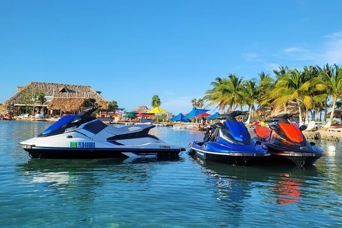 1 jet ski rental at secret beach san pedro belize Jet Ski Rental at Secret Beach, San Pedro, Belize.