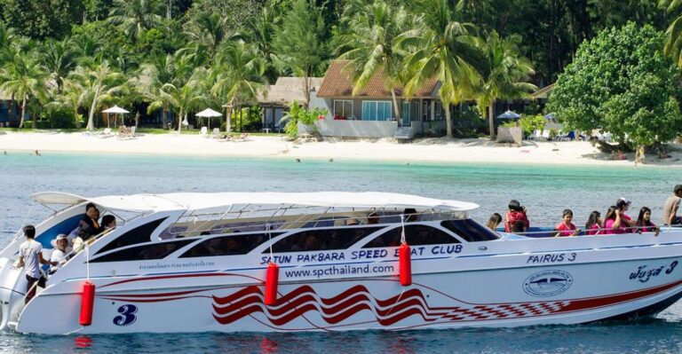 Join Van Join Speed Boat From Hat Yai To Lipe Island