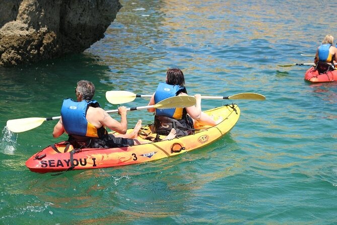 Kayak Guided Session in Albufeira Coastline