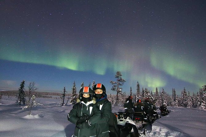 Kiruna Northern Lights Snowmobile Experience With Dinner