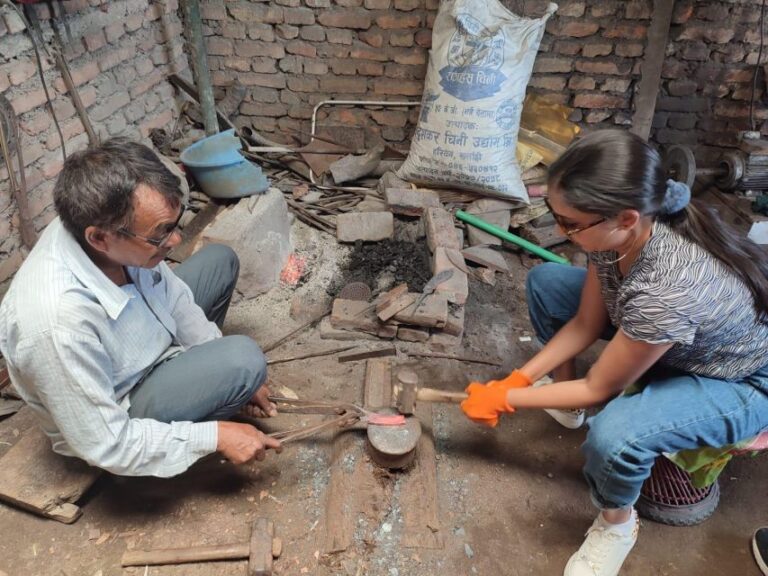 Knife (Khukuri) Making Activity With a Blacksmith