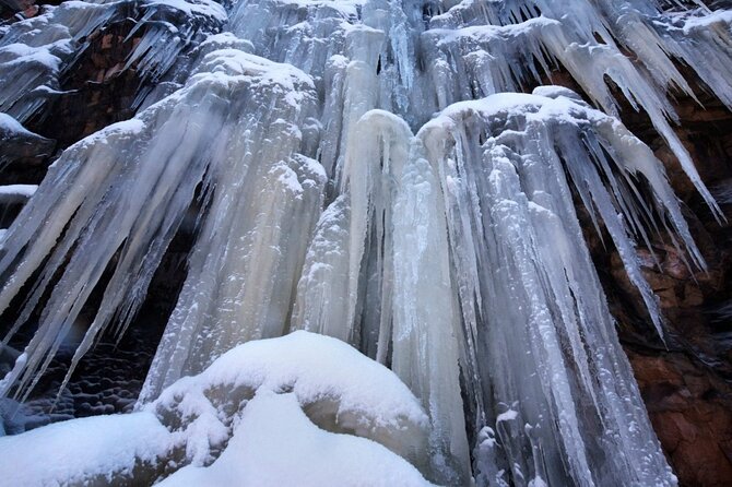 Korouoma National Park: Frozen Waterfalls Hike & Barbeque