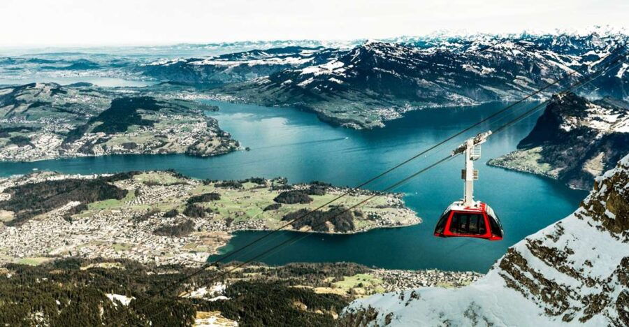 Kriens: Mt. Pilatus by Panoramic Gondola and Aerial Cableway