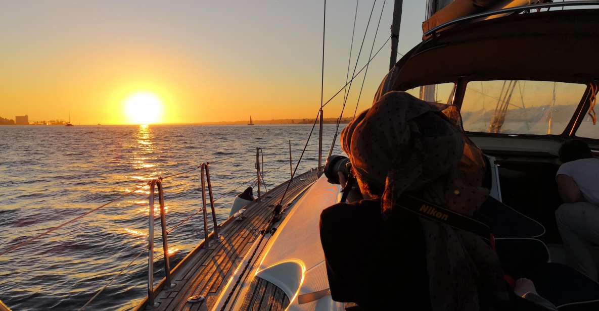 1 lisbon 2 hour sunset sailing tour on luxury sailing yacht Lisbon: 2-Hour Sunset Sailing Tour on Luxury Sailing Yacht