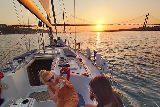 Lisbon Sunset Sailing With Portuguese Wine & History