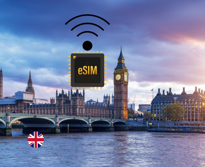 London: Esim Internet Data Plan for United Kingdom UK 4g/5gb - Booking and Payment Options