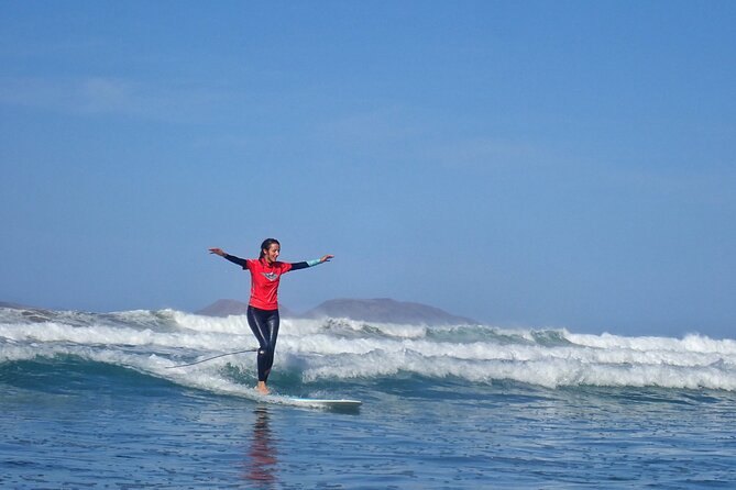 Longboard Private Surf Lessons in Caleta De Famara Spain
