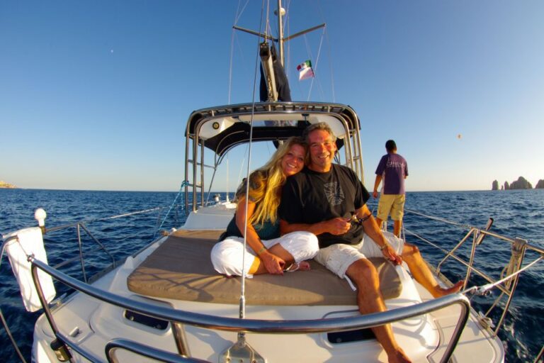 Los Cabos: Private Snorkel or Sunset 42-Foot Sailing Cruise