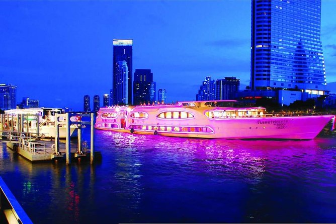Luxury Dinning on Grand Pearl Cruise Along Chao Phraya River With Pickup