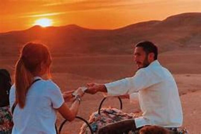 Marrakech: Agafay Desert Dinner, Camel Ride, Quad Biking