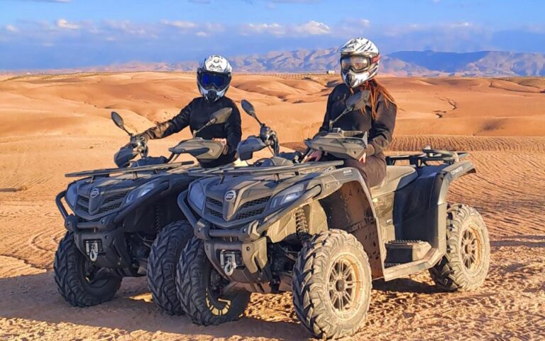 Marrakech: Agafay Desert Quad Bike Tour With Moroccan Tea