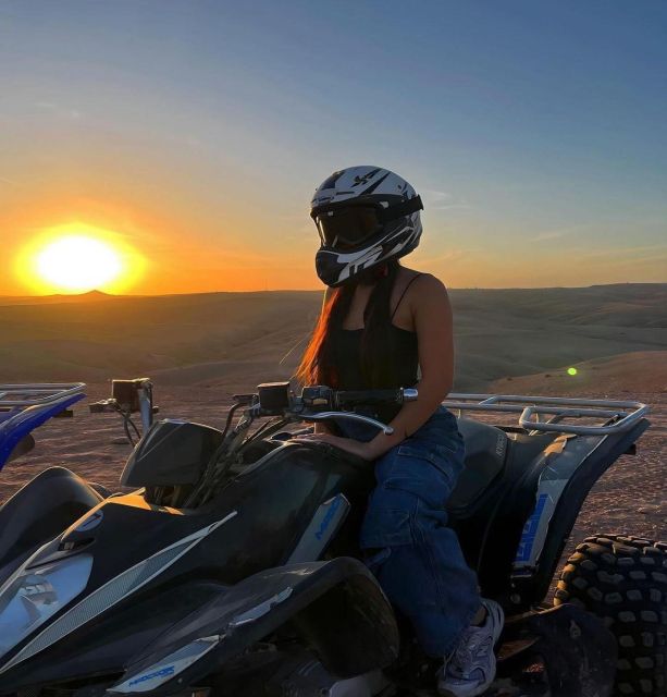 Marrakech: Agafay Desert Quad Biking Tour With Dinner & Show
