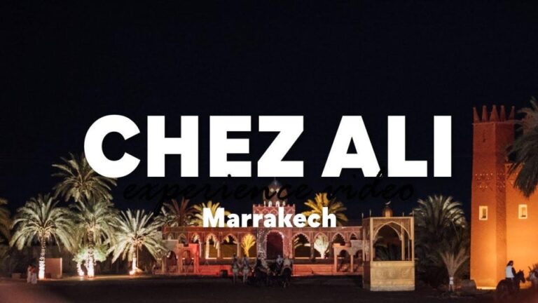 Marrakech Evening: Dinner and Horsemen Show at Chez Ali