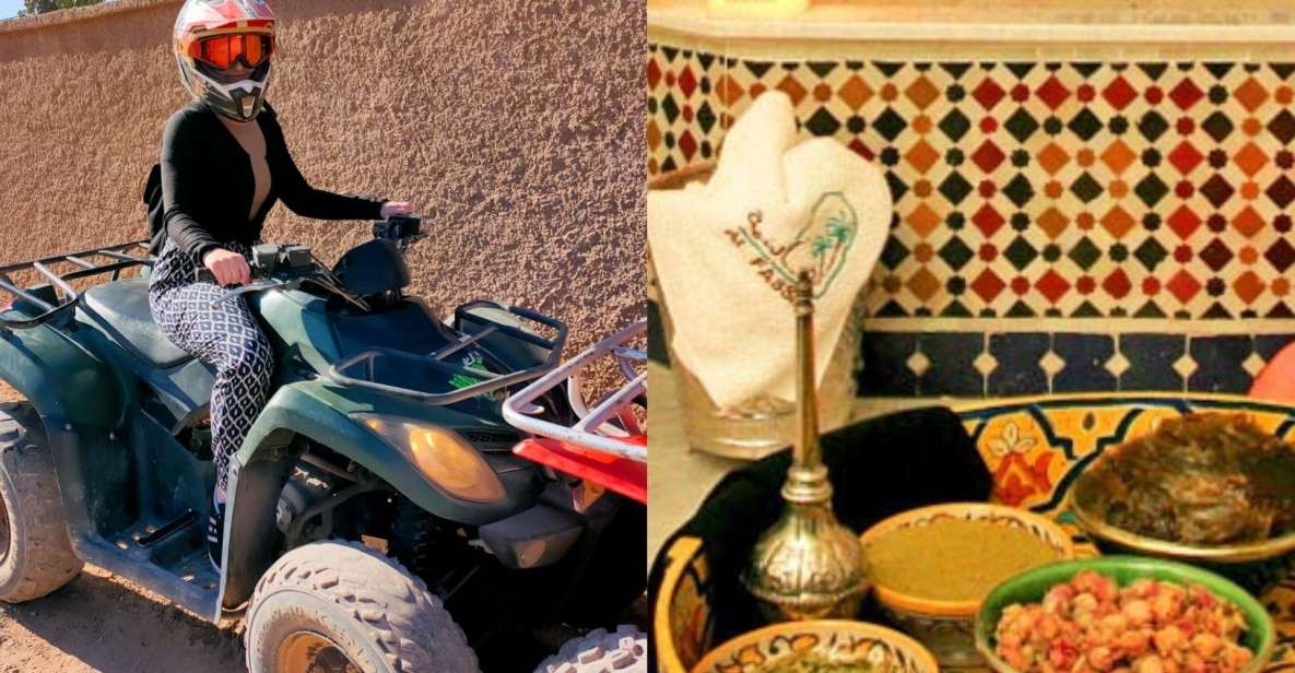 Marrakech: Palmeraie Quad Bike & Traditional Moroccan Spa