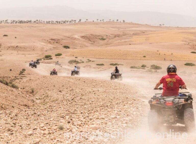 Marrakesh: Private Agafay Desert Quad Bike Tour With Tea