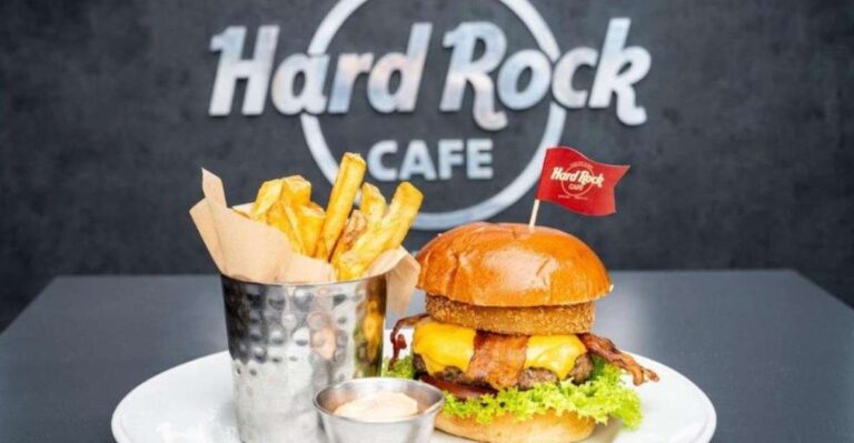 Meal at the Hard Rock Cafe New Orleans