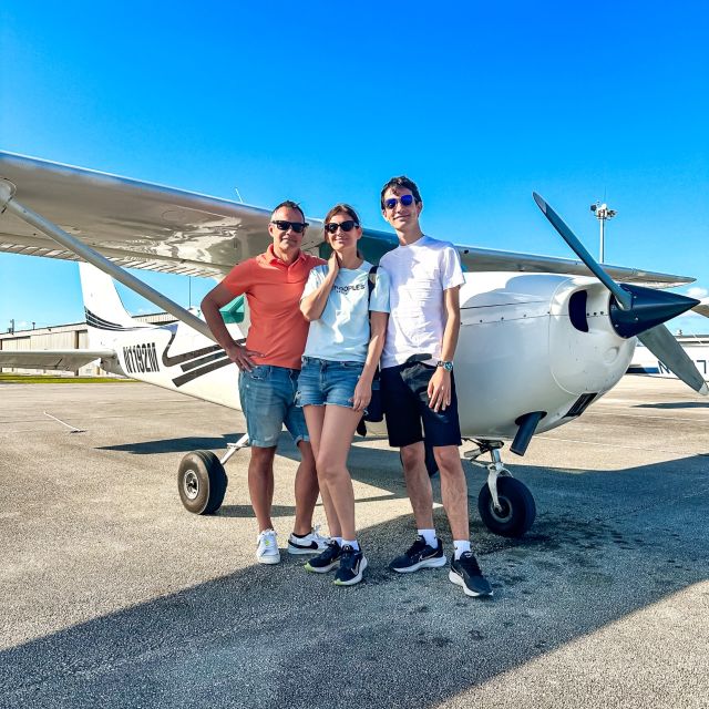 Miami Beach: South Beach Private Airplane Tour With Drinks
